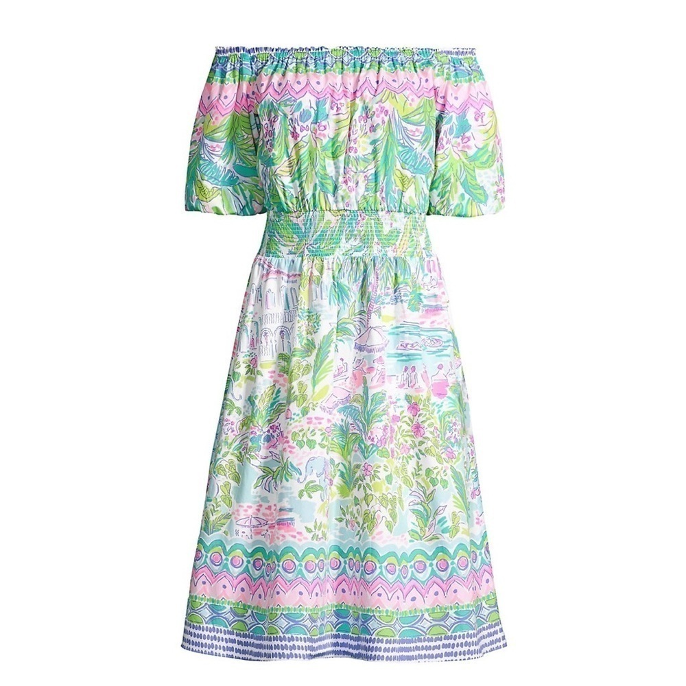 *NWT Lilly Pulitzer Camille Off the Shoulder Dress